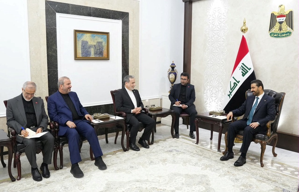 Iraqi Prime Minister Ali al-Zaidi meets Iranian Foreign Minister Abbas Araqchi in Baghdad, Iraq, June 28 (Reuters)