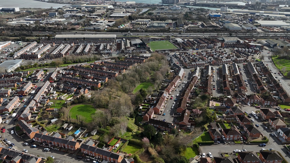 Northwood Park and Northwood Road in Belfast, where Noah was last seen before his death (Niall Carson/PA) (PA Wire)