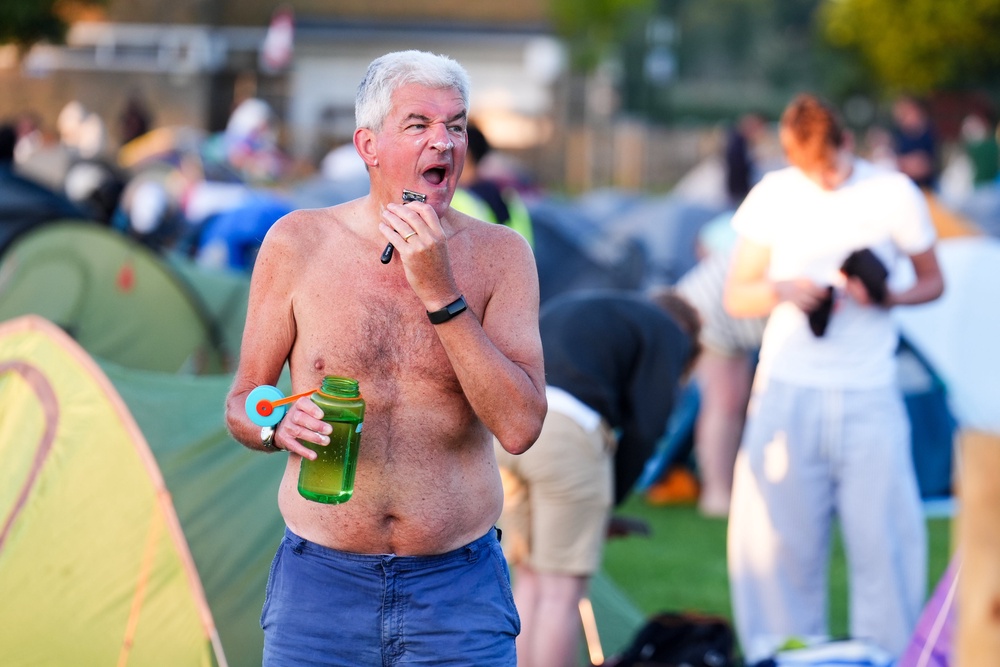 Temperatures fell below 20C in Wimbledon on Monday morning (Mike Egerton/PA) (PA Wire)