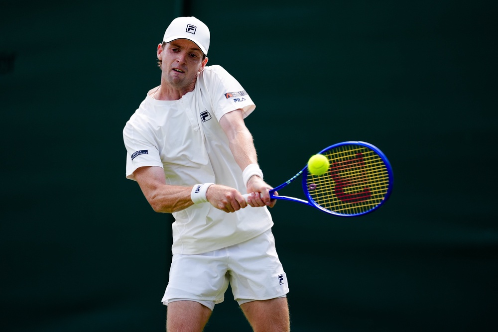 Max Basing has been knocked out of Wimbledon (PA)
