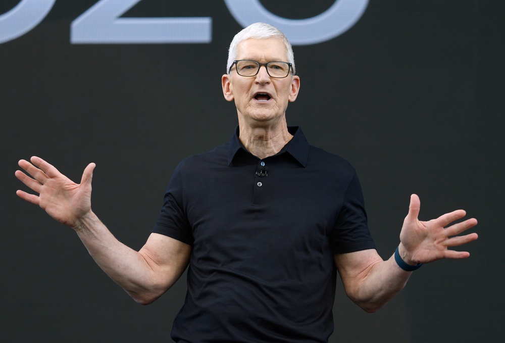 Earlier this month, Apple CEO Tim Cook said that the iPhone maker would be raising prices, telling The Wall Street Journal: 'We’ve been trying to shield our customers from the increases, but the situation has become unsustainable.' (Getty Images)