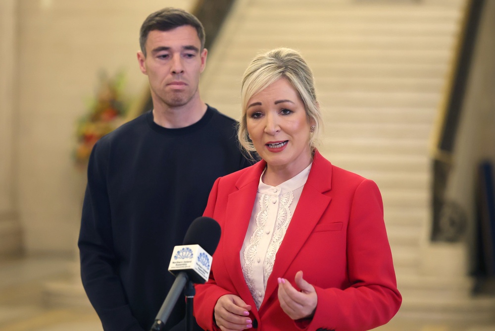 First Minister Michelle O’Neill said there appeared to be a “culture of double standards” within the DUP (Liam McBurney/PA). (PA Wire)