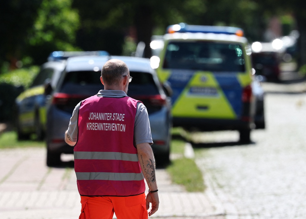 The city is some 50 kilometres west of Hamburg (AFP/Getty)