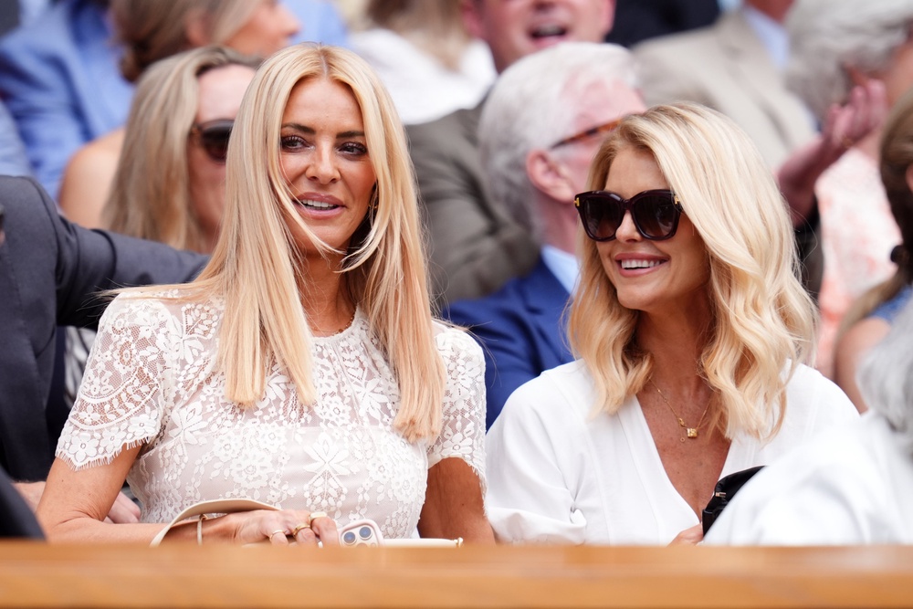 Tess Daly and Gayle Lawton also watched from Centre Court (John Walton/PA) (PA Wire)