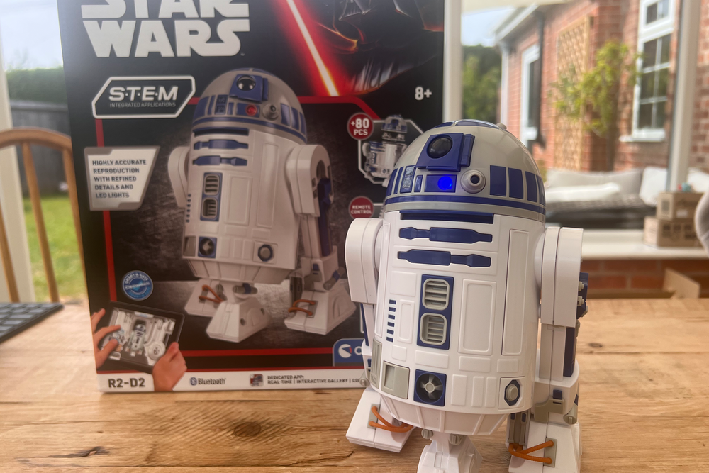 Once complete, you use an app to control the droid (Sarah Dawson/The Independent)