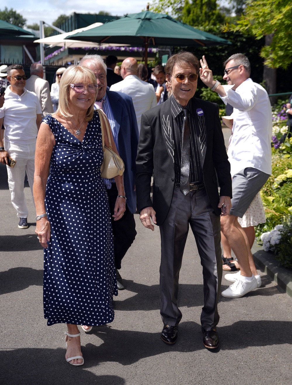 Sir Cliff Richard on day one of Wimbledon (Andrew Matthews/PA) (PA Wire)
