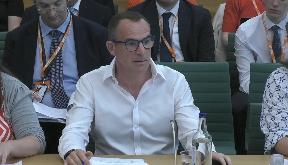 MoneySavingExpert's Martin Lewis, appearing before the Ali Bell, Director of Communications and Policy, Consumer Council for Water (House of Commons/UK Parliament)