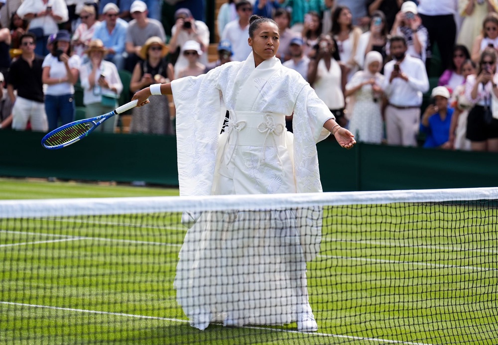 Osaka’s dress was designed by Tokyo-based designer Hana Yagi (Mike Egerton/PA Wire)