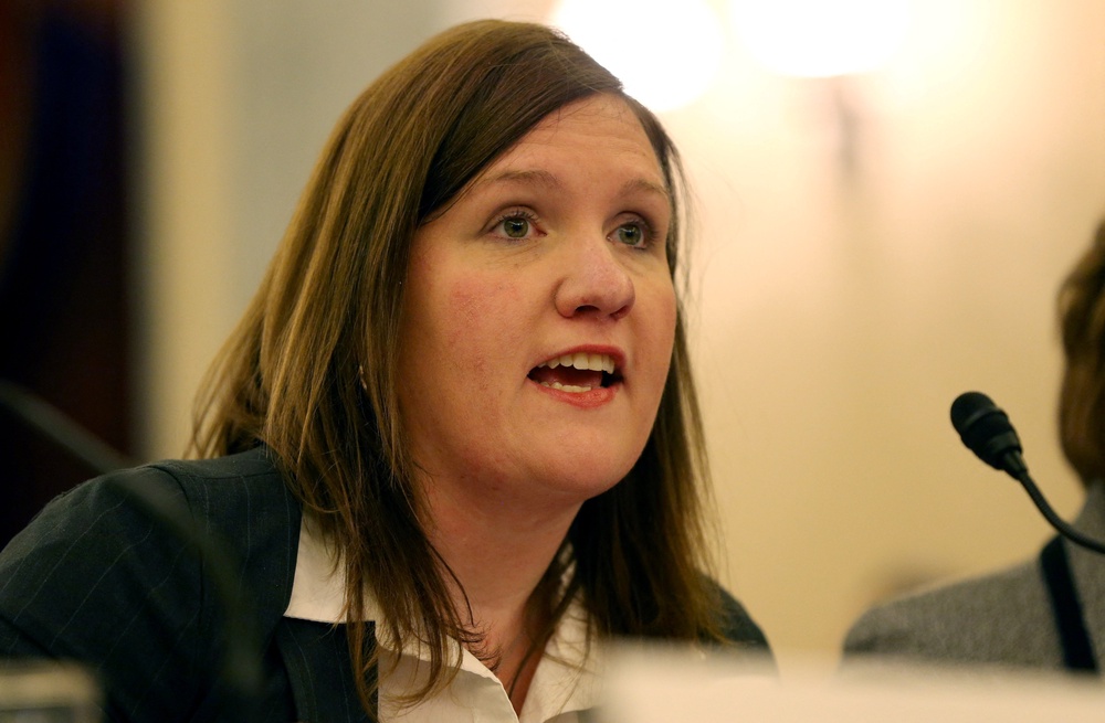 Trump fired former Federal Trade Commissioner Rebecca Slaughter last year as he sought to replace career federal workers with loyalists (Reuters)