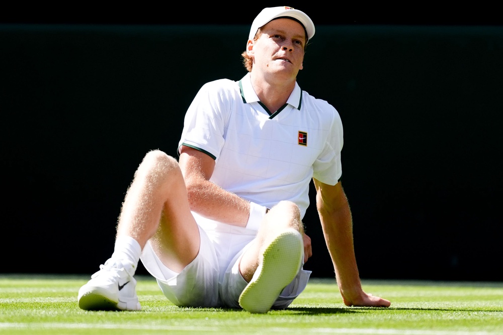 Jannik Sinner battled through a testing five-set Wimbledon opener (PA Wire)