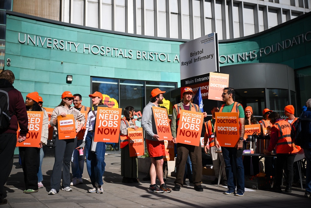 Resident doctors have staged many strikes during the disagreement (Getty)