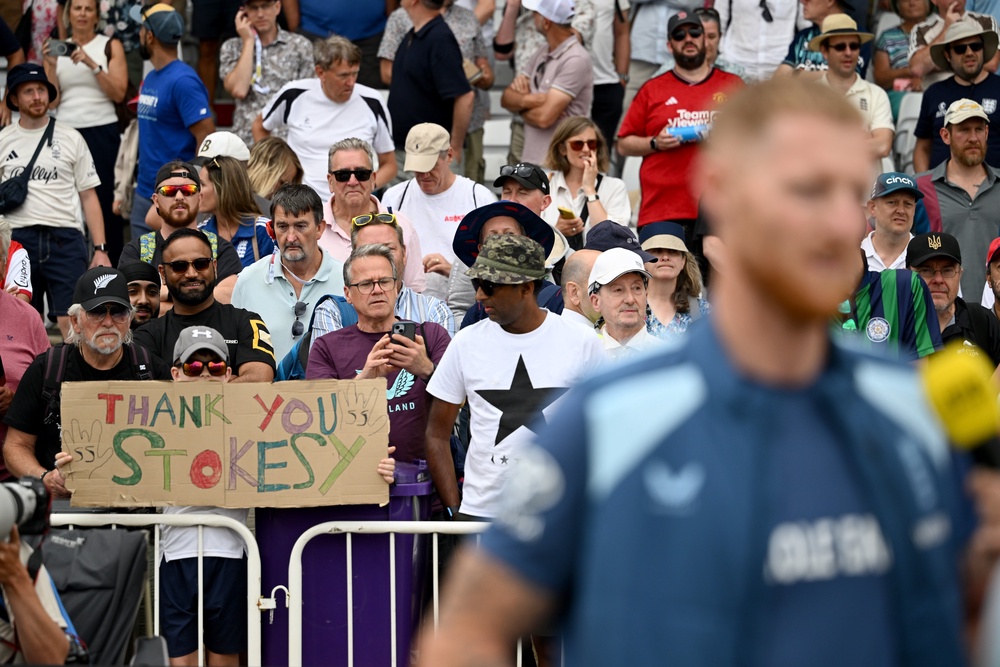 Captain Ben Stokes following his final day leading England (Getty)