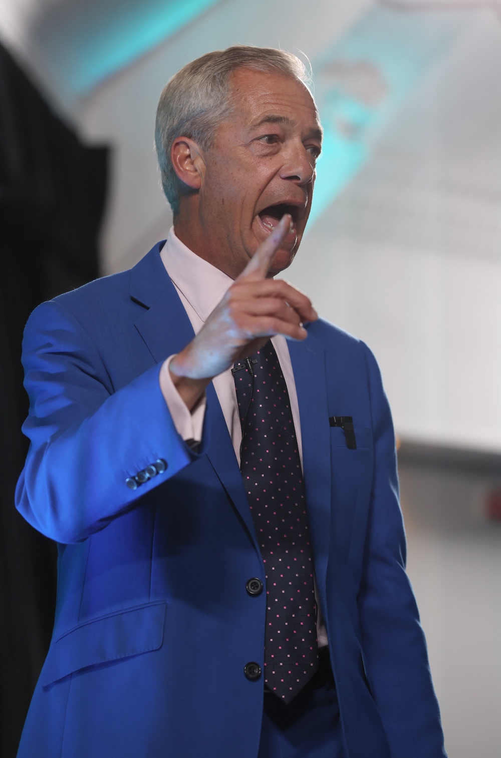 Reform UK leader Nigel Farage speaking during a rally at the Holiday Inn Norwich North in Norwich (Chris Radburn/PA) (PA Wire)