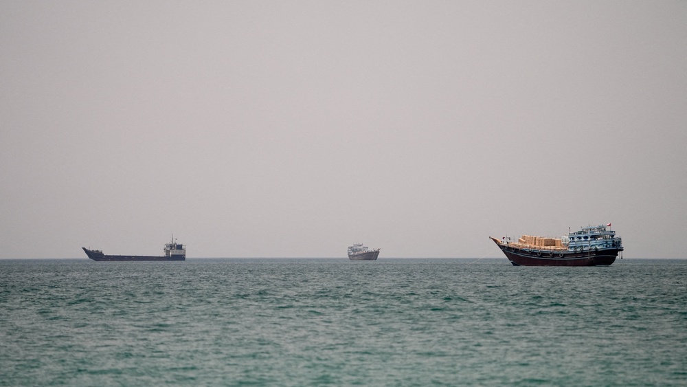 The US and Iran have traded strikes over the Strait of Hormuz since Friday (Reuters)
