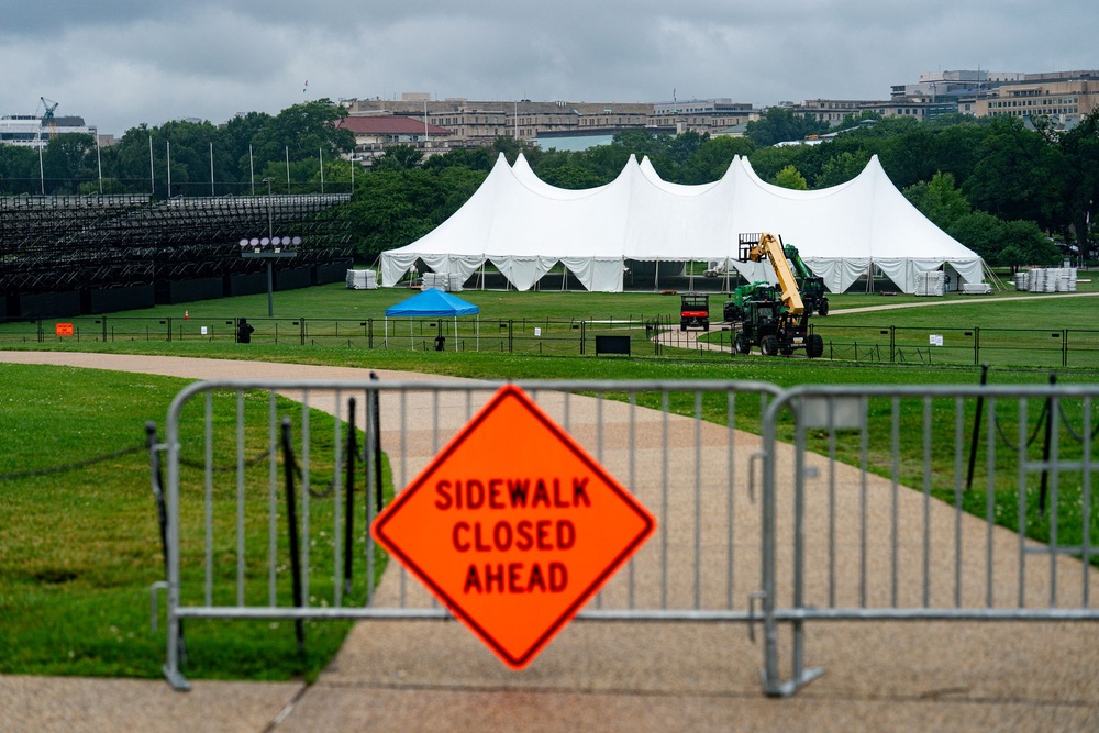 The annual fireworks show on the National Mall is expected to include 850,000 shells (Getty Images)