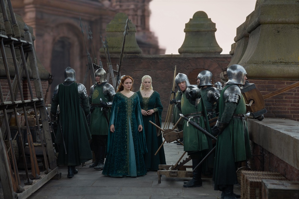 Alicent (Olivia Cooke) is brought back to the Red Keep, where her father is murdered (HBO)
