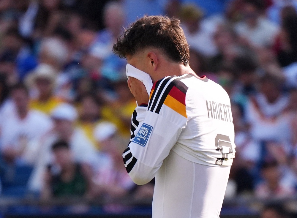 Germany's Kai Havertz reacts (Reuters)