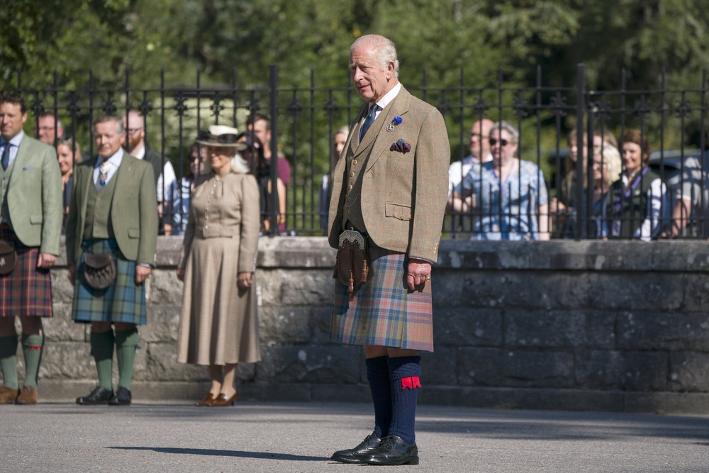 The King during his visit to Scotland last year (Jane Barlow/PA) (PA Archive)