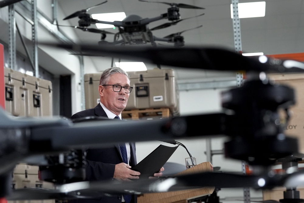Prime Minister Sir Keir Starmer delivers a speech in Berkshire, following the publication of long-delayed defence investment plan (PA)