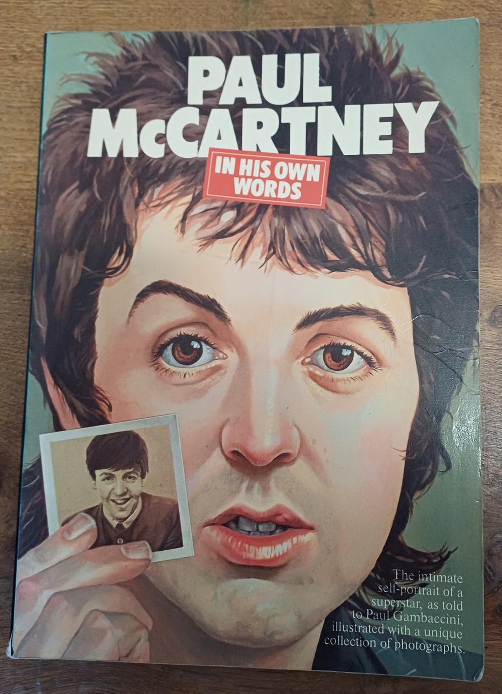 The copy of Paul McCartney In His Own Words was given to an Oxfam shop in Aberystwyth, Ceredigion (PA)