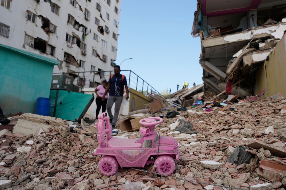 After losing his home and all his belongings for a second time, Serrano said he does not know what comes next (AP Photo/Fernando Vergara)