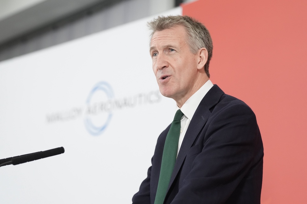 Defence secretary Dan Jarvis delivers a speech in Berkshire following the publication of the DIP (PA)