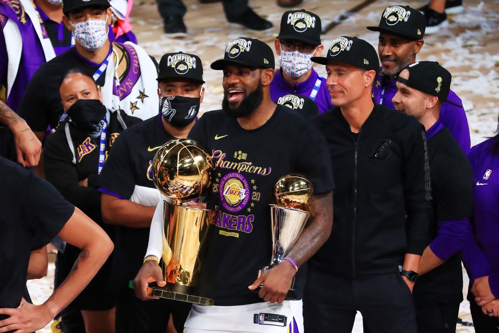 James led the Lakers to a 17th NBA title back in 2020 (Getty Images)