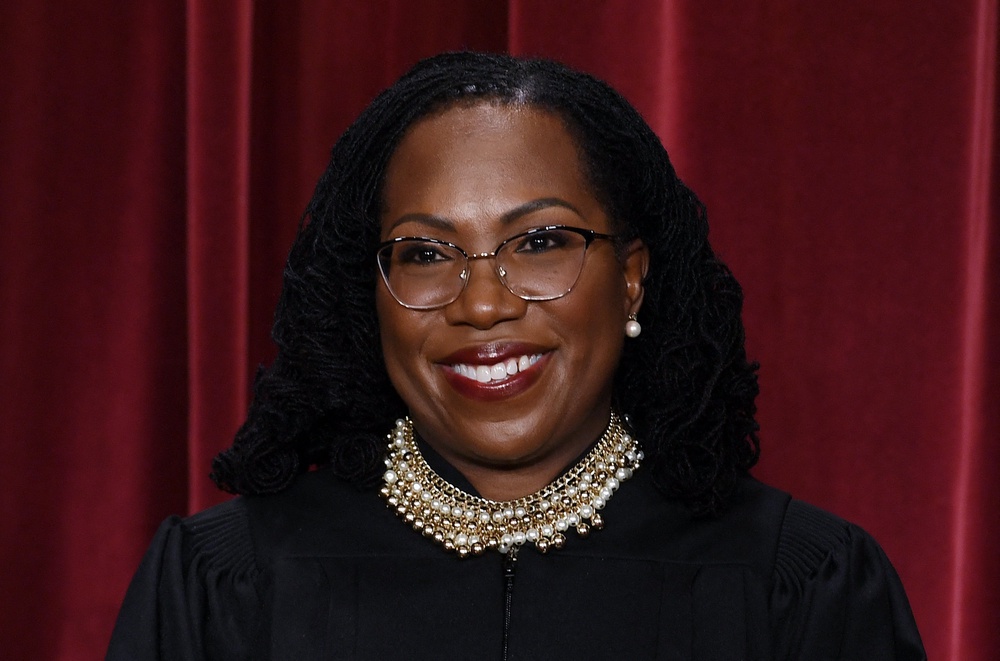 Justice Ketanji Brown Jackson said Thomas’s ‘colorblind’ approach to the Constitution contradicts his interpretation of the 14th Amendment as a ‘race-conscious remedial measure’ (AFP/Getty)