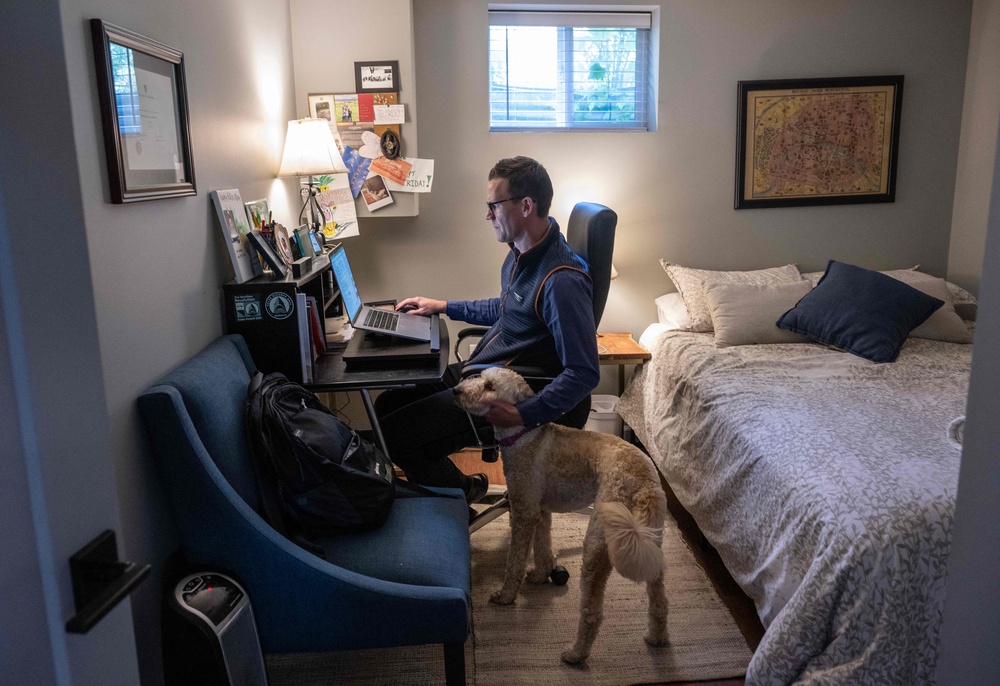 Sir Chris gave the example of working from home being detrimental to health because people may move less than before (AFP/Getty)