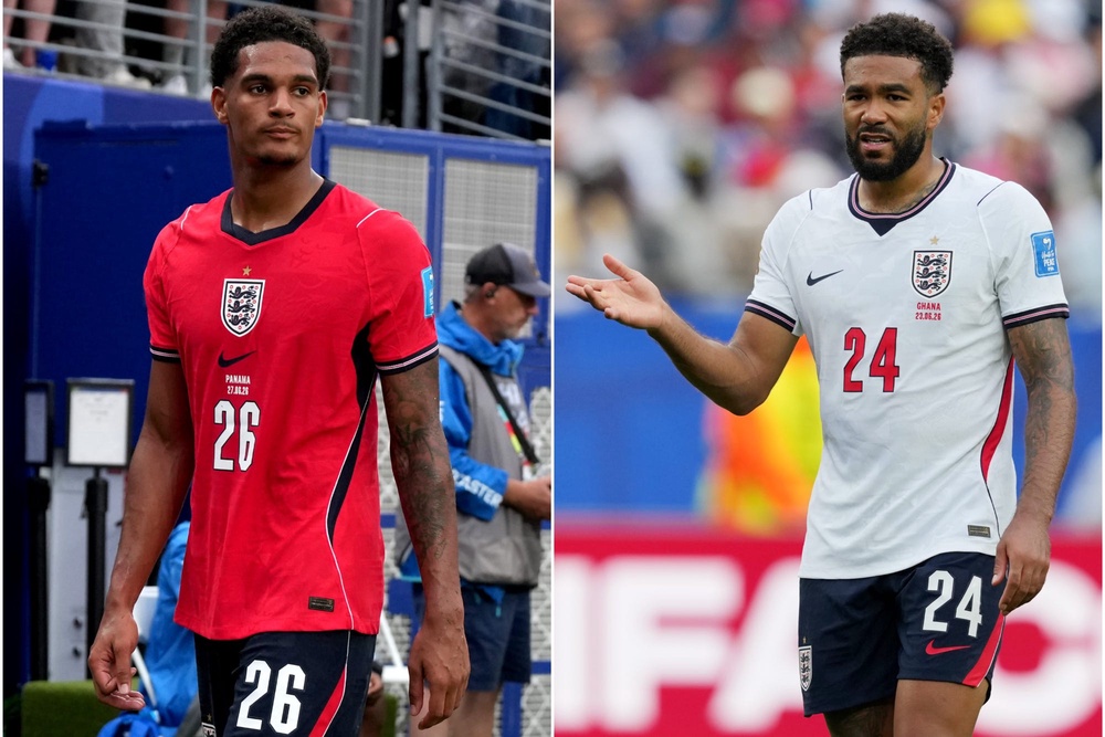 Jarell Quansah, left, and Reece James look set to miss out against DR Congo (Nick Potts/Martin Rickett/PA)