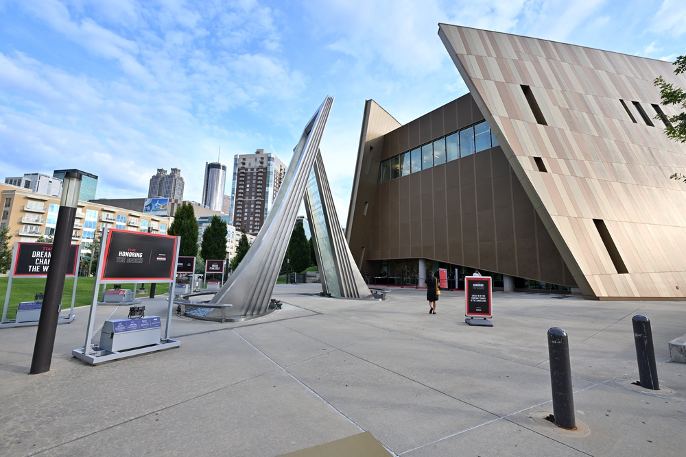 The National Center for Civil and Human Rights in Atlanta covers the racial history of the city (Getty)