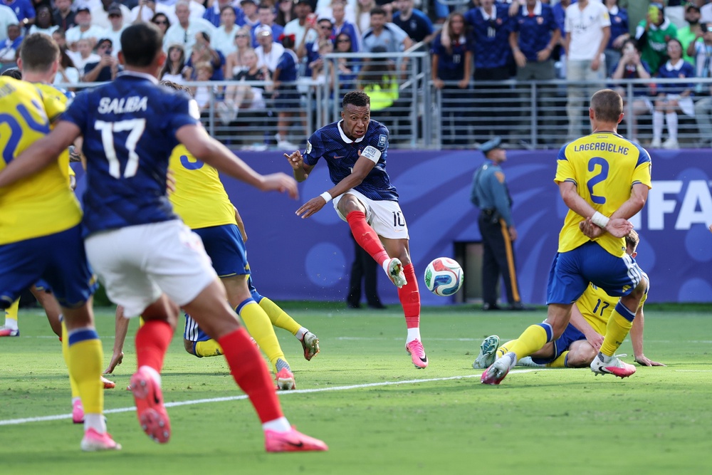 Kylian Mbappe scored twice to inspire another victory for France (Getty)