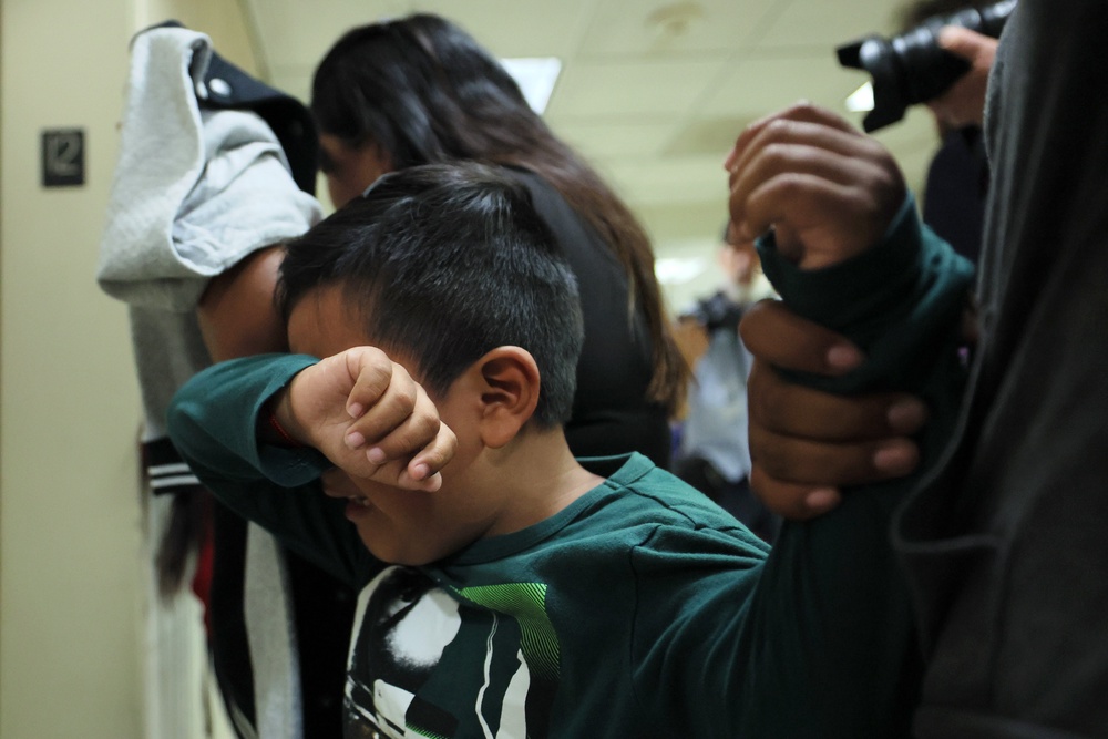 The Trump administration ended its relationship with a network of 100 legal groups that supported migrant children after the coalition balked at a requirement to provide the government with confidential information about their clients (Getty)