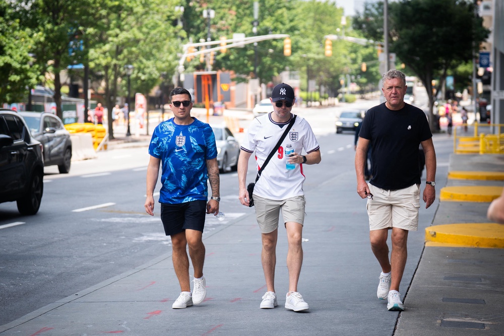 England fans in Atlanta (James Manning/PA) (PA Wire)