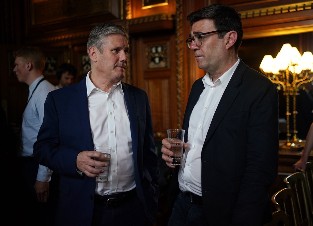 Keir Starmer with Andy Burnham in 2022 (PA)