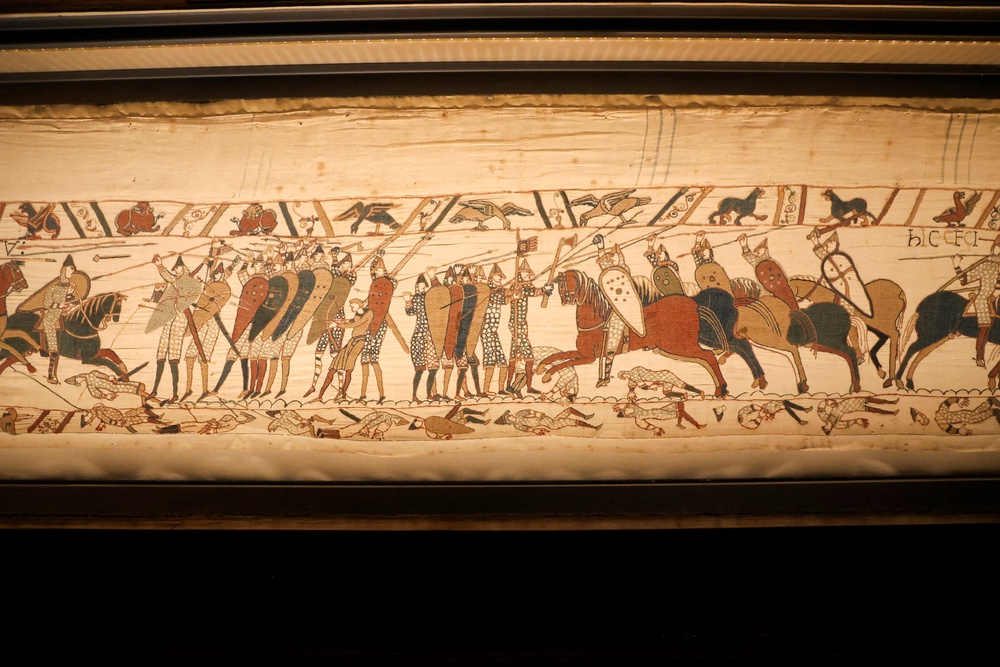 The Bayeux Tapestry depicts the invasion of 1066 (Reuters)