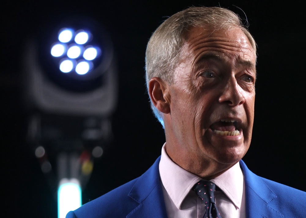 The Reform UK leader has faced scrutiny in recent weeks over the £5 million donation from Christopher Harborne, made weeks before Mr Farage stood in the 2024 general election (Getty)