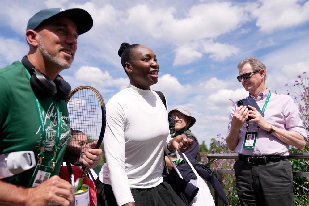 Venus Williams, the five-time Wimbledon singles champion, is also making a return to the Championships (AP)