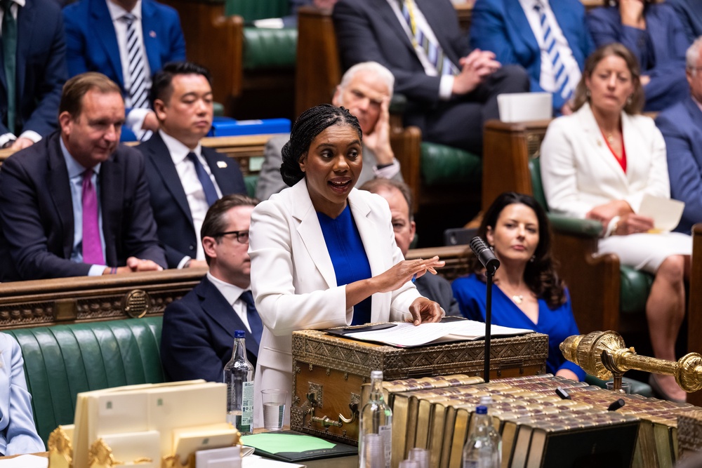 Kemi Badenoch described Starmer’s DIP as a ‘dereliction of duty’, accusing him of leaving his successor to find the required savings (PA)
