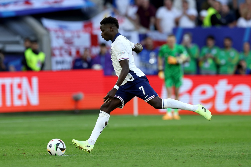Bukayo Saka scored in a shootout against Switzerland during Euro 2024 (Getty)