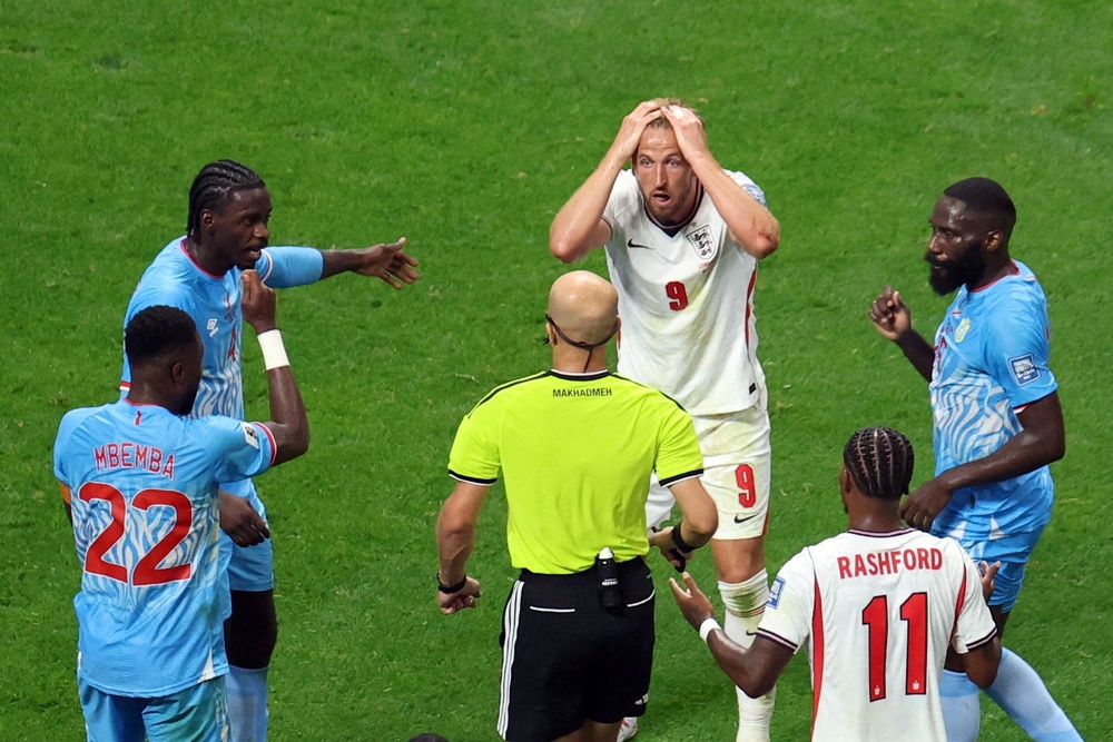Harry Kane could not believe no penalty was awarded (Reuters)