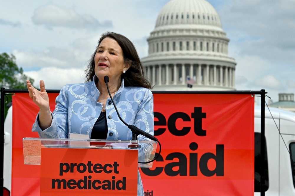 Rep. Diana DeGette, pictured at Care advocates' 24-hour vigil at the U.S. Capitol in 2025, was beaten in her primary reelection bid Tuesday (Getty)