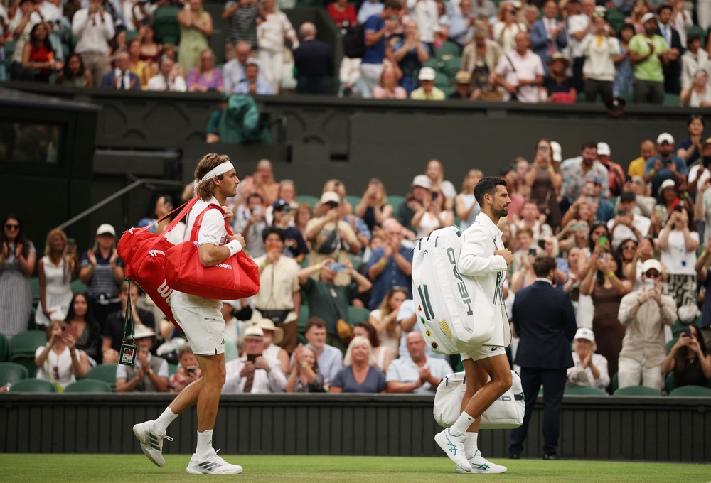Djokovic and Tsitsipas had previously met in two grand slam finals (Reuters)