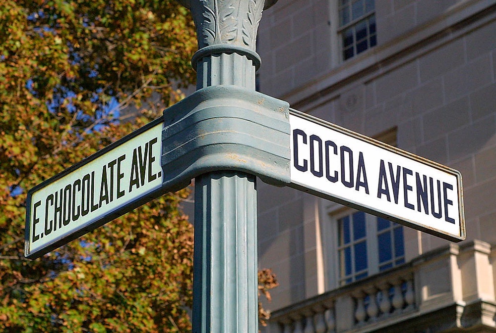 This south-central Pennsylvania community boasts streetlights shaped like Hershey’s Kisses along Chocolate Avenue (AFP via Getty Images)