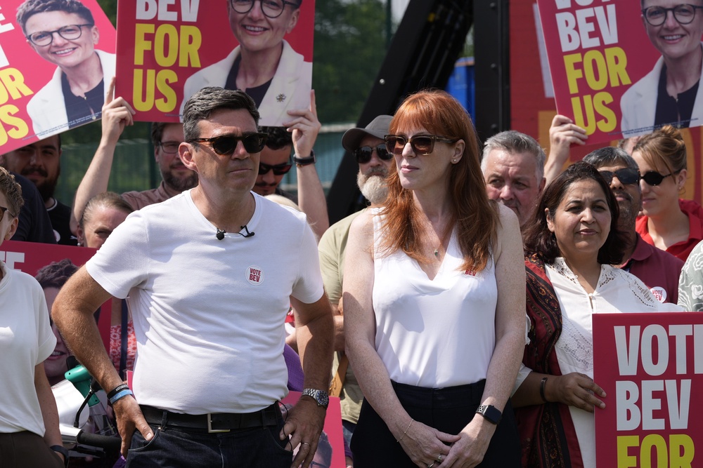 Andy Burnham and Angela Rayner (Peter Byrne/PA)
