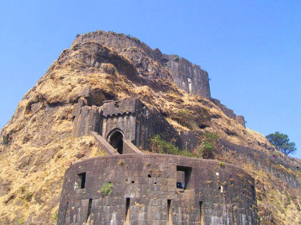Lohagad Fort is a historic 3,389-foot hilltop fortress located about 52km northwest of Pune near Lonavala (Wikimedia/@Smukherjee6)