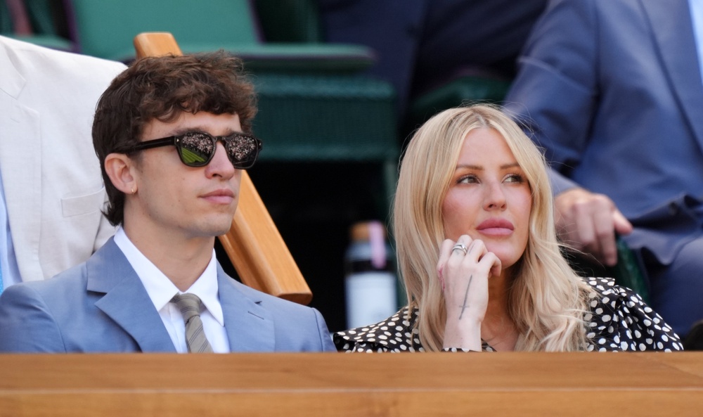 Ellie Goulding and Beau Minniear in the royal box (PA)