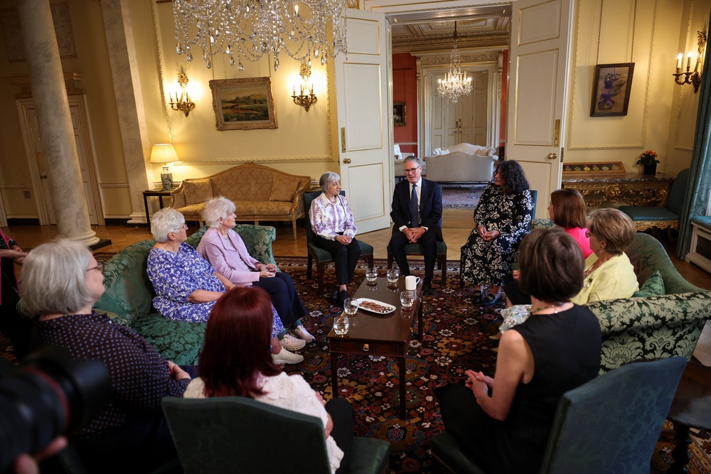 Sir Keir Starmer met campaigners to discuss historical forced adoption in Downing Street, before making an apology in the House of Commons (Isabel Infantes/PA) (PA Wire)