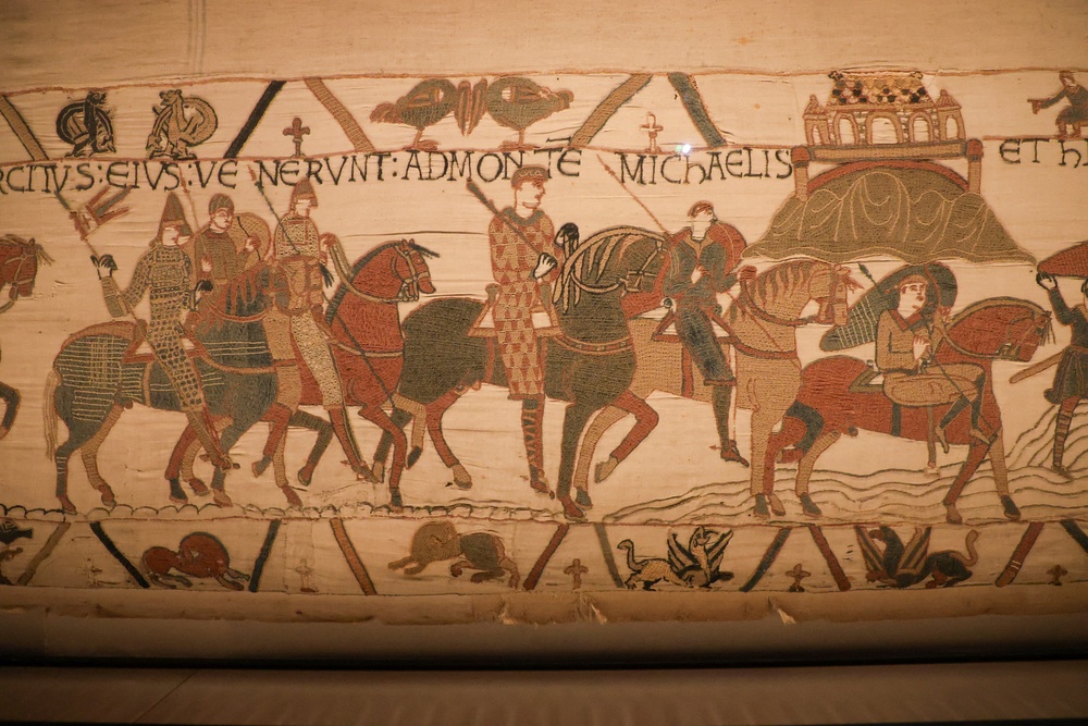 The tapestry will be on display in Britain for the first time in nearly 1,000 years (Reuters)