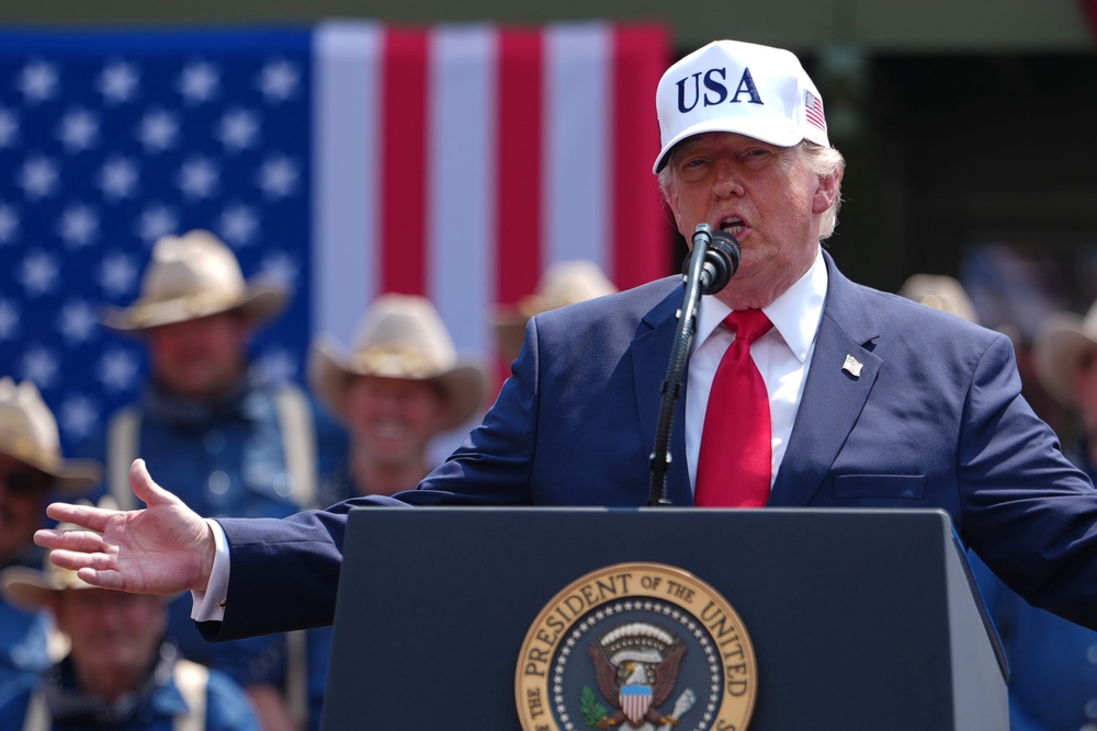 The president earned more than $1 billion from crypto last year, according to his financial disclosures (AP)